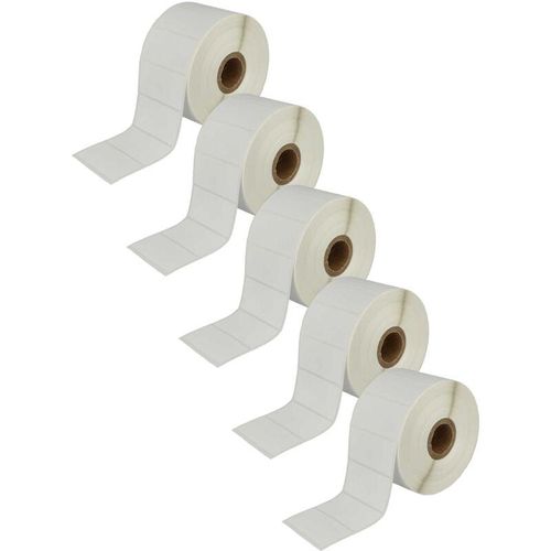 4069099549568 - 5x Etiketten-Rolle 51mm x 26mm (1552 Etiketten) Ersatz für Brother RD-S05E1 für Etiketten-Drucker - Vhbw