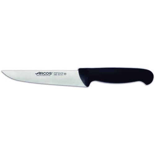 8421002290558 - Arcos - Küchenmesser Farbe - Prof 290525 Edelstahl Nitrum und mango ergonomische schwarze Polypropylenklinge und 13 cm Klinge Vitrine