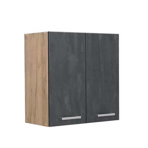 4066731404247 - Livinity Hängeschrank R-Line Schwarz Beton Eiche 60 cm