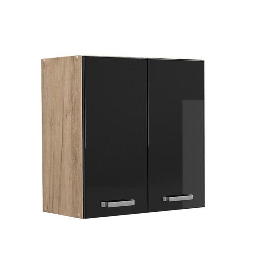 4066731344253 - Hängeschrank Küchenschrank R-Line Solid Eiche Schwarz 60 cm modern