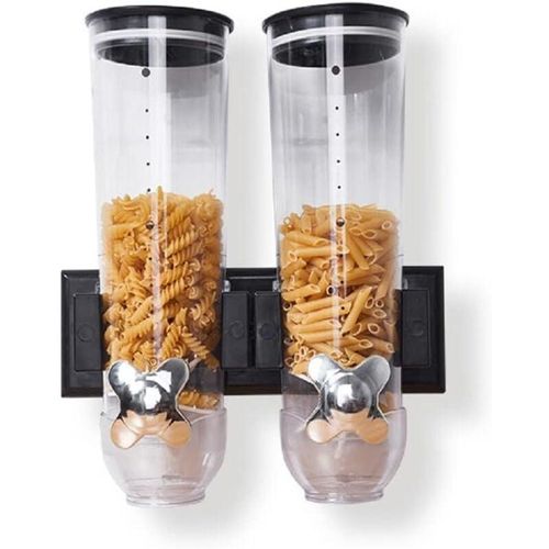 0759224101764 - Gojoy - Müslispender Wandmontage Cerealienspender Doppelt Trockene Lebensmittel Spender Küchenspender für Müsli Cornflakes Süßigkeiten