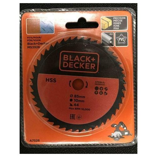 8055303605980 - Iperbriko - Black and Decker Hss-Klinge 85 mm Loch 10 mm 44 Zähne