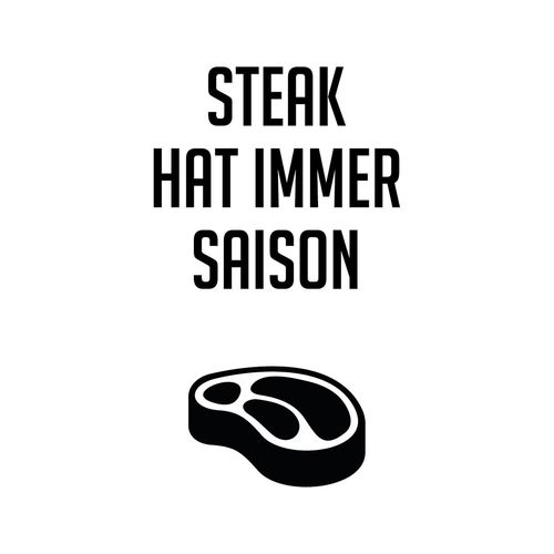 4049009359708 - Wanddekoobjekt QUEENCE Steak Wanddekoobjekte Gr B H T 30 cm x 45 cm x 01 cm schwarz Wanddekoration Wanddekoobjekte