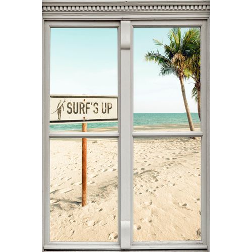 4049009137467 - Wandsticker QUEENCE Surfs up Wandtattoos Gr B H T 40 cm x 60 cm x 01 cm Natur beige (natur) Wandtattoos Natur