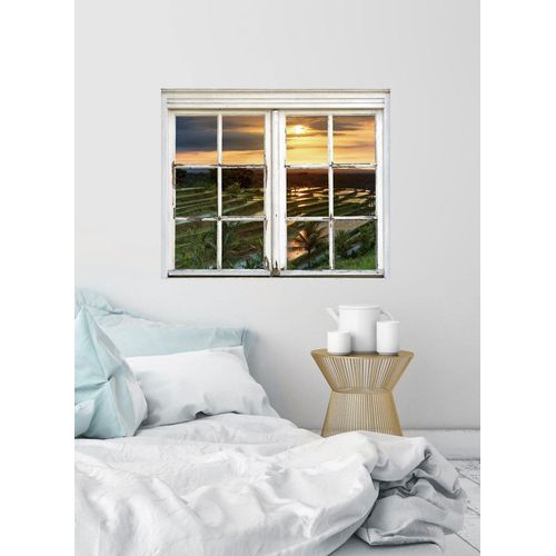 4049009117872 - Wandsticker QUEENCE Plantage Wandtattoos Gr B H T 40 cm x 60 cm x 01 cm Natur grün Wandtattoos Natur