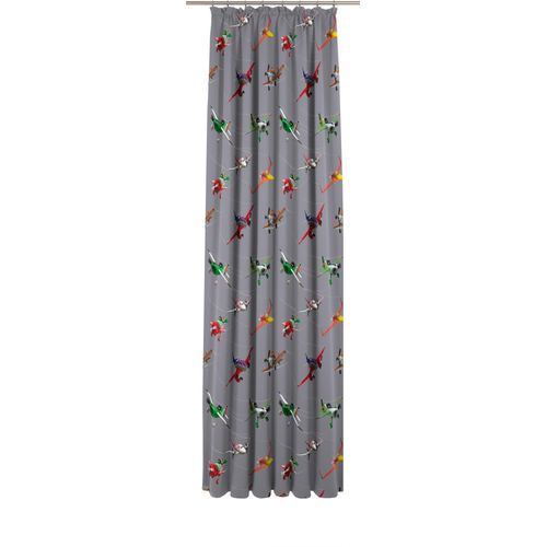 4004567330422 - Vorhang WIRTH Planes Action Gardinen Gr 245 cm Multifunktionsband 142 cm grau Kinder Kinderzimmergardinen Walt Disney