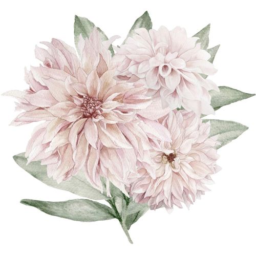 4049009858171 - Wandtattoo QUEENCE Gabriele Wandtattoos Gr B H 90 cm x 90 cm Blume rosa Wandtattoos Natur