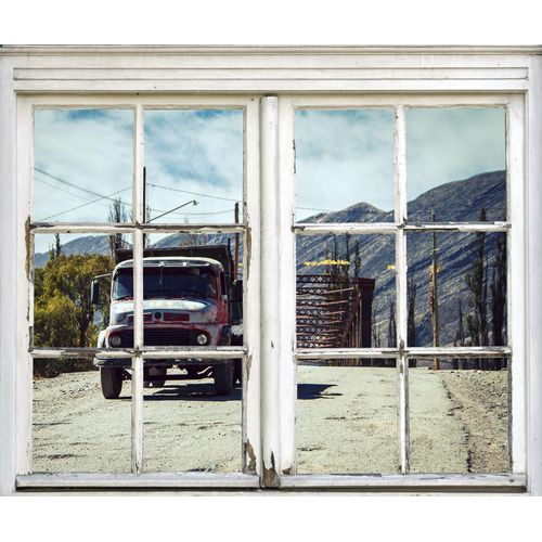 4049009092148 - Wandsticker QUEENCE Truck Wandtattoos Gr B H T 40 cm x 60 cm x 01 cm Geographie grau Wandtattoos und Wandsticker