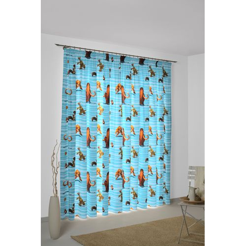 4004567332556 - Vorhang WIRTH Ice Age Gardinen Gr 225 cm Multifunktionsband 142 cm blau Kinder Walt Disney
