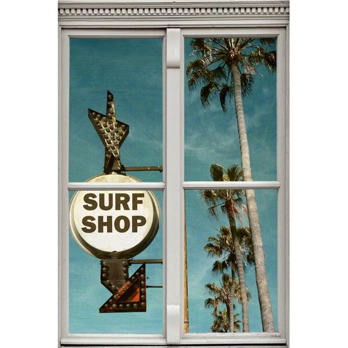 4049009354109 - Wandsticker QUEENCE Surf Shop Wandtattoos Gr B H T 40 cm x 60 cm x 01 cm Geographie blau Wandtattoos und Wandsticker