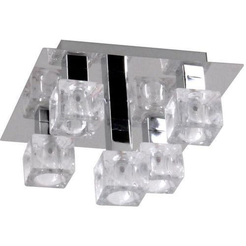 4003474238074 - Action - Deckenlampe 5 flammig Wohnzimmerleuchte Küchenlampe Designlampe Glaswürfel Spots 5x G4 LxBxH 23x23x16 cm