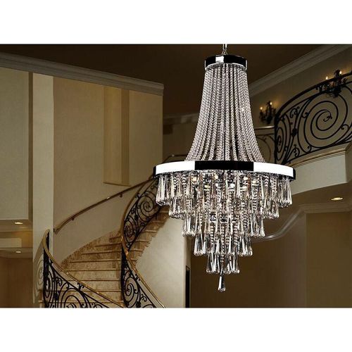 8435435323479 - Schuller Lighting - Schuller Palace - 22 Licht dimmbarer Kristallleuchter mit Fernbedienung Chrom G9