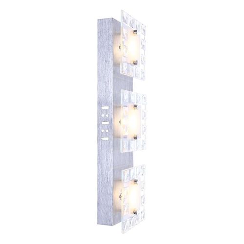 9008505053362 - - Wandlampe led Wandleuchte Kristalle Wohnzimmerlampe wand Modern aus alu und Glas 3x led 5 Watt 3x 500 Lm warmweiß l 42 cm 9008505053362 - - Wandlampe led Wandleuchte Kristalle Wohnzimmerlampe wand Modern aus alu und Glas 3x led 5 Watt 3x 500 Lm warmweiß l 42 cm