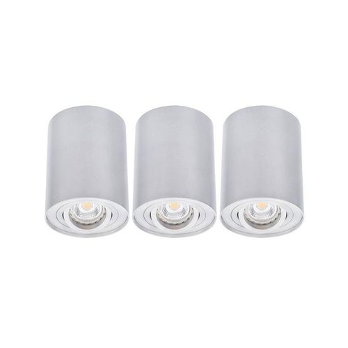 4260462313674 - Etc-shop - 3er Set Decken Lampe Spot Beleuchtung Zylinder Wohnraum Flur Leuchte 25° verstellbar