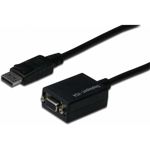 4016032289289 - DIGITUS ASSMANN Adapterkabel DisplayPort Stecker auf VGA HD15 Buchse 015m AWG28 doppelte Schirmung (AK-340403-001-S)