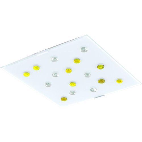 4059157063082 - Etc-shop - Decken Lampe Schlaf Zimmer Glas Stein Leuchte Dimmer Fernbedienung im Set inkl rgb led Leuchtmittel