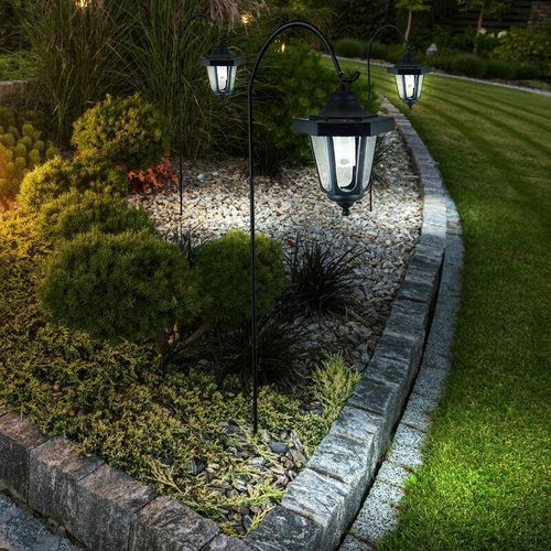 4059157031722 - Etc-shop - Design 3er Set led Solar Steck Laternen Hof Terrassen Leuchten IP44 Außen Lampen 4059157031722 - Etc-shop - Design 3er Set led Solar Steck Laternen Hof Terrassen Leuchten IP44 Außen Lampen