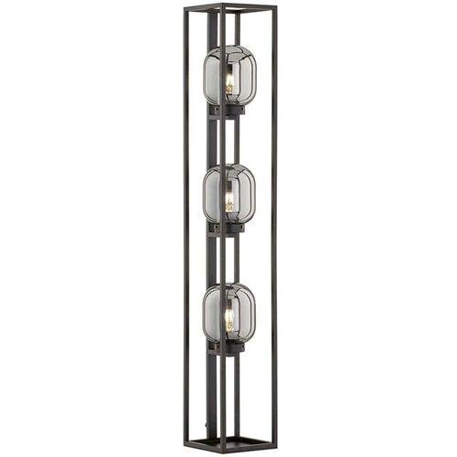 4003694404037 - Fischer&honsel - Stehleuchte Standlampe Wohnzimmerlampe Metall Schwarz h 130 cm Fußschalter