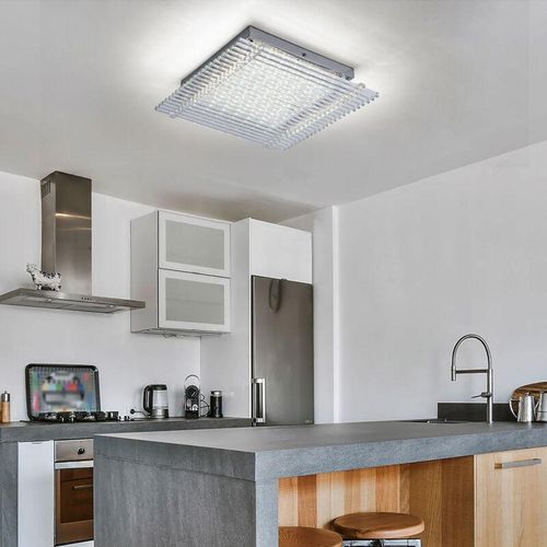 9007371511563 - - Deckenleuchte Glas Deckenlampe Flurleuchte Wohnzimmerleuchte Decke Glasstäbe klar 1x led 18W 1360Lm neutralweiß LxBxH 32x32x8 cm 9007371511563 - - Deckenleuchte Glas Deckenlampe Flurleuchte Wohnzimmerleuchte Decke Glasstäbe klar 1x led 18W 1360Lm neutralweiß LxBxH 32x32x8 cm