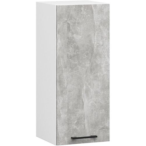 5907512215432 - Akord - Hängeschrank Küchenschrank oliwia w 30 cm H720 Weiß Steingrau Tür 2 Regalböden 30x72x30 cm