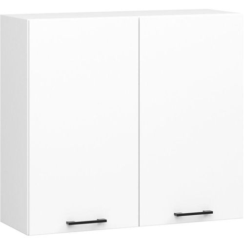 5907512218785 - Akord - Hängeschrank Küchenschrank oliwia w 80 cm H720 Weiß 2 Türen 2 Regalböden 80x72x30 cm