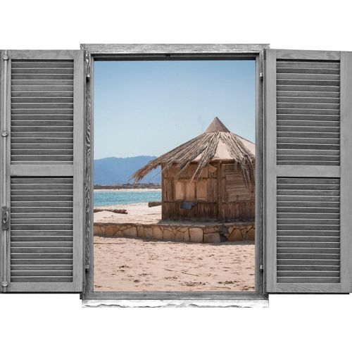 4049009358435 - Wandtattoo QUEENCE Hütte am Meer Wandtattoos Gr B H T 80 cm x 60 cm x 01 cm Natur beige (natur) Wandtattoos Natur 4049009358435 - Wandtattoo QUEENCE Hütte am Meer Wandtattoos Gr B H T 80 cm x 60 cm x 01 cm Natur beige (natur) Wandtattoos Natur