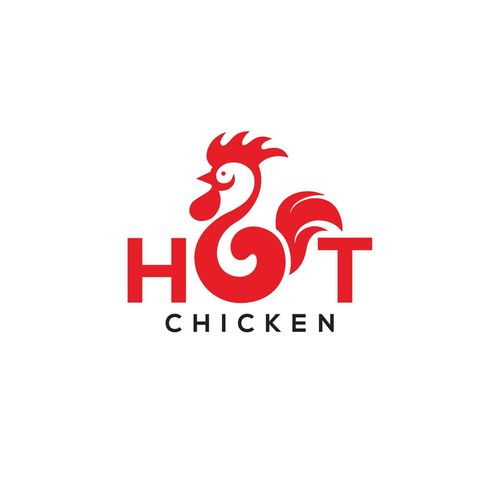 4049009089414 - Wanddekoobjekt QUEENCE HOT CHICKEN Wanddekoobjekte Gr B H T 30 cm x 45 cm x 01 cm rot Wanddekoration Wanddekoobjekte