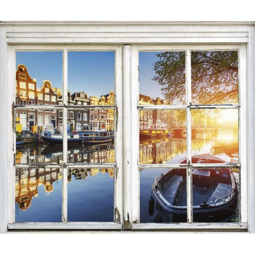 4049009065777 - Wandsticker QUEENCE Amsterdam Wandtattoos Gr B H T 40 cm x 60 cm x 01 cm Geographie bunt Wandtattoos und Wandsticker