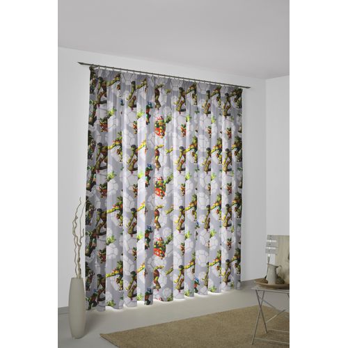 4004567333591 - Vorhang WIRTH Turtles Gr 1 grau Gardinen Kinder 145cm Multifunktionsband 142cm Polyester Nickelodeon B142cm H145cm