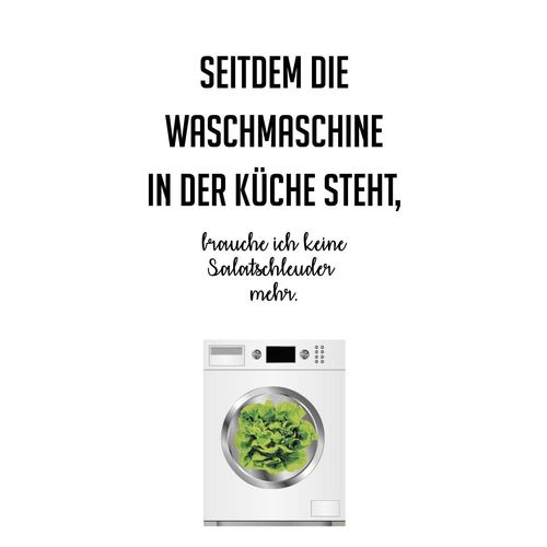 4049009351948 - Wanddekoobjekt QUEENCE Salatschleuder Wanddekoobjekte Gr B H T 30 cm x 45 cm x 01 cm grün Wanddekoration Wanddekoobjekte