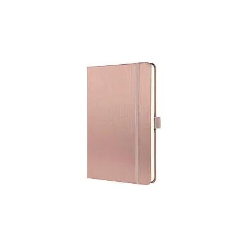 4004360779121 - Conceptum Notizbuch DIN A5 Kariert Seitlich Gebunden Kunststoff Hardcover Rosé Metallic Perforiert 194 Seiten