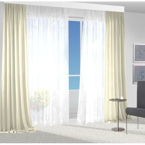 4032107193954 - Vorhang VHG Una Gardinen Gr 180 cm Kräuselband 140 cm beige (champagner) Kräuselband 4032107193954 - Vorhang VHG Una Gardinen Gr 180 cm Kräuselband 140 cm beige (champagner) Kräuselband