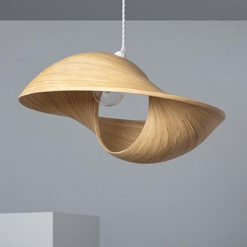 8445044047475 - Iluzzia - Hängeleuchte aus Bambus Shuka Big Acacia Ø600 mm Weiß - Geflochten 8445044047475 - Iluzzia - Hängeleuchte aus Bambus Shuka Big Acacia Ø600 mm Weiß - Geflochten