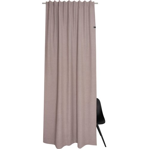 4005414469760 - Vorhang SCHÖNER WOHNEN-KOLLEKTION Solo Gardinen Gr 250 cm Multifunktionsband 130 cm rosa Landhaus Gardinen mit Lederapplikation