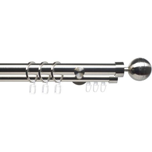 4016318375859 - Liedeco Gardinenstange »CELKUGEL02SG2L« 2 läufig-läufig Fixmass 2-läufig im Fixmass Ø 25 20 mm 4016318375859 - Liedeco Gardinenstange »CELKUGEL02SG2L« 2 läufig-läufig Fixmass 2-läufig im Fixmass Ø 25 20 mm