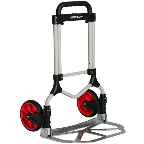 8717496633828 - Magnacart Faltbare Sackkarre - Tragfähigkeit bis 90KG - Transportwagen - 50 x 45 x 98 CM - Leichtes Aluminium