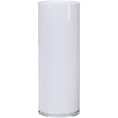 4003529386910 - Tischvase CREATIV HOME Blumenvase aus Glas Vasen Gr H 40 cm Ø 15 cm weiß Weitere Weihnachtsdeko zylindrische Form Höhe ca 40 cm 4003529386910 - Tischvase CREATIV HOME Blumenvase aus Glas Vasen Gr H 40 cm Ø 15 cm weiß Weitere Weihnachtsdeko zylindrische Form Höhe ca 40 cm