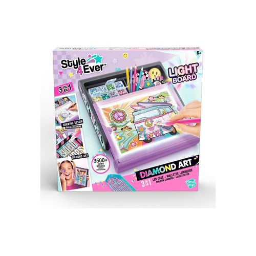 3555801288173 - Kreativset »Canal Toys Diamond Art 3 in 1 LED Case«