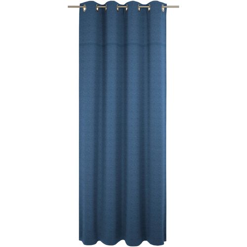 4004567487669 - Vorhang WIRTH Wiessee blau Gardinen 235cm Ösen 150cm Baumwolle Leinen Modal nach Maß B150cm H235cm 4004567487669 - Vorhang WIRTH Wiessee blau Gardinen 235cm Ösen 150cm Baumwolle Leinen Modal nach Maß B150cm H235cm