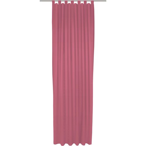 4004567459239 - Vorhang WIRTH Uni Collection pink Gardinen 245cm Schlaufen 142cm Baumwolle (Bio-Baumwolle) nach Maß B142cm H245cm