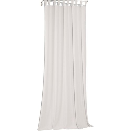 4004567423728 - Vorhang WIRTH Sunday weiß Gardinen 375cm Schlaufen 142cm Baumwolle Polyester nach Maß B142cm H375cm 4004567423728 - Vorhang WIRTH Sunday weiß Gardinen 375cm Schlaufen 142cm Baumwolle Polyester nach Maß B142cm H375cm