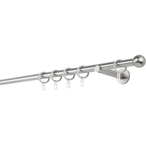 4066866114561 - Gardinenstange MYDECO 20mm Ball Wandträger 12 cm Gardinenstangen Gr L 400 cm 1 läufig silberfarben (edelstahlfarben) Gardinenstangen Wandmontage 4066866114561 - Gardinenstange MYDECO 20mm Ball Wandträger 12 cm Gardinenstangen Gr L 400 cm 1 läufig silberfarben (edelstahlfarben) Gardinenstangen Wandmontage