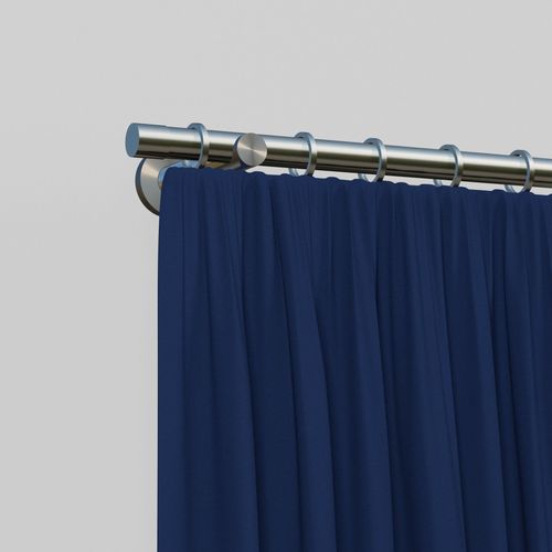 4042627463727 - Gardinenstange INDEKO Linz Gardinenstangen Gr L 410 cm 1 St 1 läufig silberfarben (edelstahlfarben) Gardinenstangen nach Maß