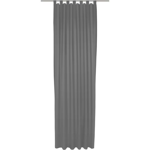 4004567407506 - Vorhang WIRTH Dim out grau Gardinen 355cm Schlaufen 142cm Polyester nach Maß B142cm H355cm 4004567407506 - Vorhang WIRTH Dim out grau Gardinen 355cm Schlaufen 142cm Polyester nach Maß B142cm H355cm