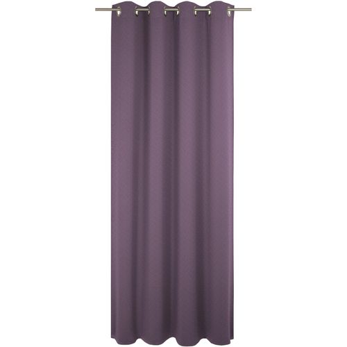 4004567456887 - Vorhang WIRTH Uni Collection lila (aubergine) Gardinen 325cm Ösen 142cm Baumwolle (Bio-Baumwolle) nach Maß B142cm H325cm