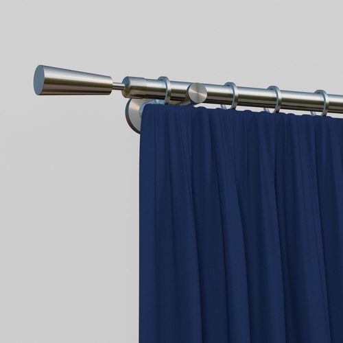 4042627462249 - Gardinenstange INDEKO Johannesburg Gardinenstangen Gr L 370 cm 1 St 1 läufig silberfarben (edelstahlfarben) Gardinenstangen nach Maß