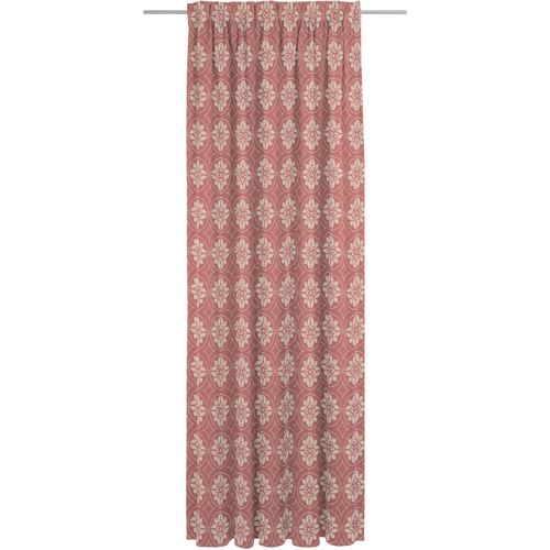 4004567309053 - Vorhang ADAM Romantic Puligny light Gr 4 rot B142cm H245cm Jacquard Baumwolle Gardinen nachhaltig aus Bio-Baumwolle