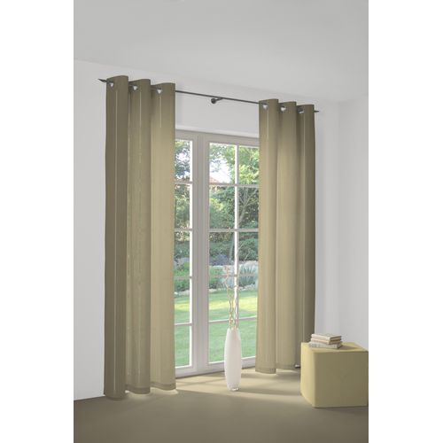 4004567152840 - Vorhang WIRTH Felsted Gr 1 grau (taupe) Gardinen 150cm Ösen 132cm Polyester B132cm H150cm 4004567152840 - Vorhang WIRTH Felsted Gr 1 grau (taupe) Gardinen 150cm Ösen 132cm Polyester B132cm H150cm