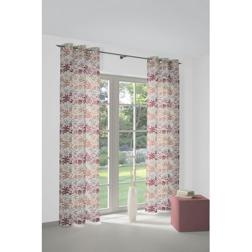 4004567534325 - Vorhang WIRTH Kairo Gr 3 rot B132cm H225cm Jacquard Baumwolle Polyester Gardinen 4004567534325 - Vorhang WIRTH Kairo Gr 3 rot B132cm H225cm Jacquard Baumwolle Polyester Gardinen