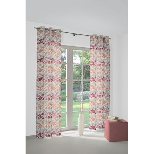 4004567534332 - Vorhang WIRTH Kairo Gr 4 rot B132cm H245cm Jacquard Baumwolle Polyester Gardinen 4004567534332 - Vorhang WIRTH Kairo Gr 4 rot B132cm H245cm Jacquard Baumwolle Polyester Gardinen